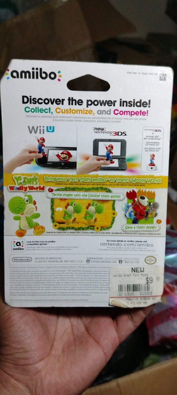 Amiibo Green Yarn Yoshi [Yoshis Woolly World Series - Image 4